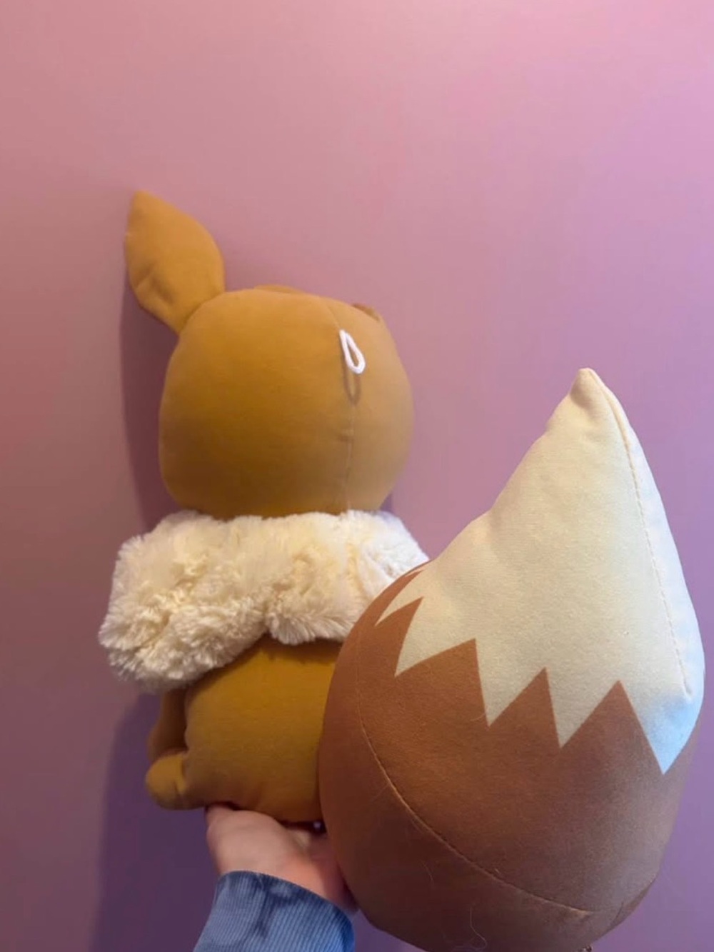 Eevee Plush Toy - Light Brown with Cream Collar - Picture 3 of 3